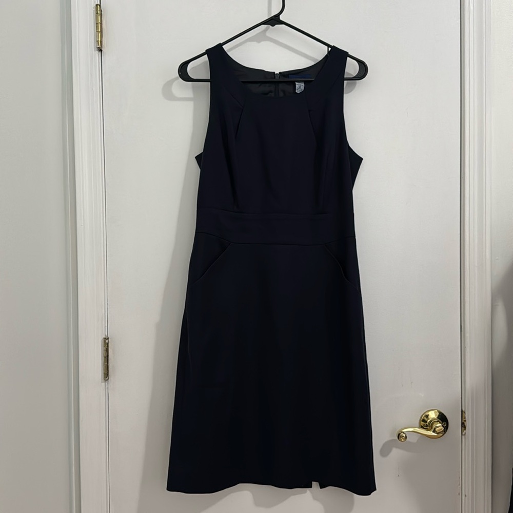 Navy J. Crew sheath dress